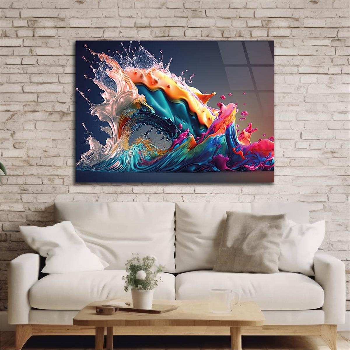 Yatay Sanat Temalı Cam Tablo 238