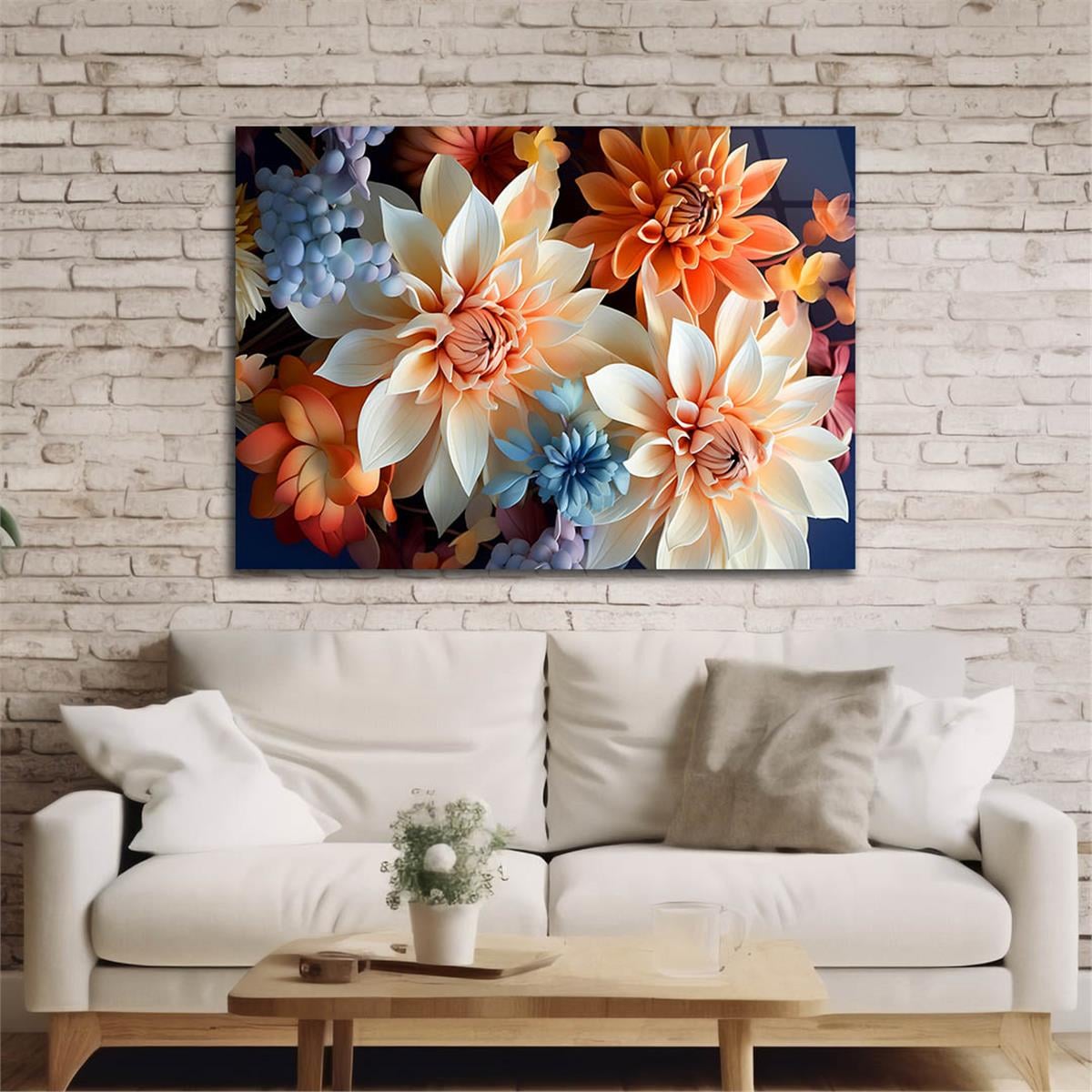 Horizontal Art-Themed Tempered Glass Wall Art 576