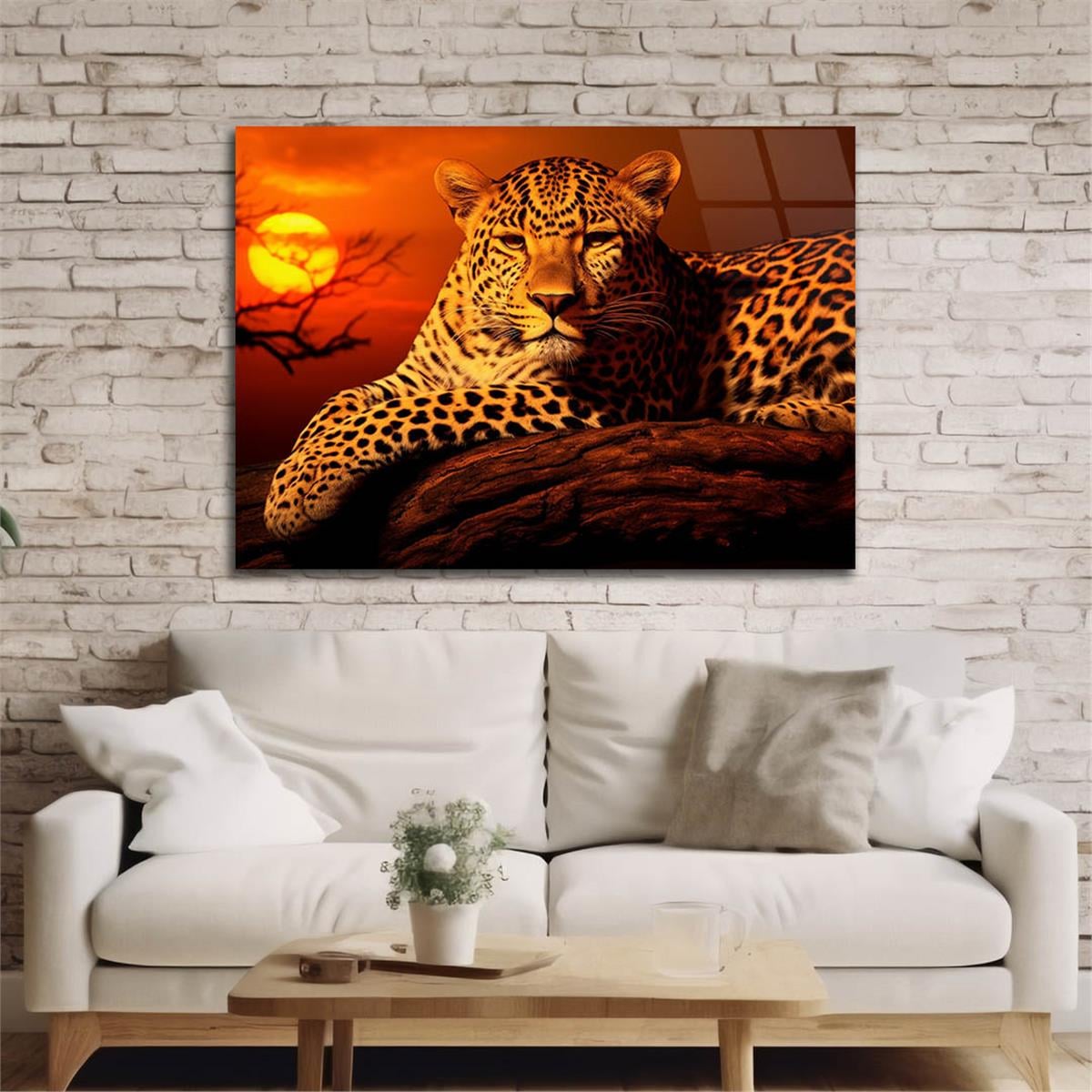 Yatay Doğa Temalı Cam Tablo 553