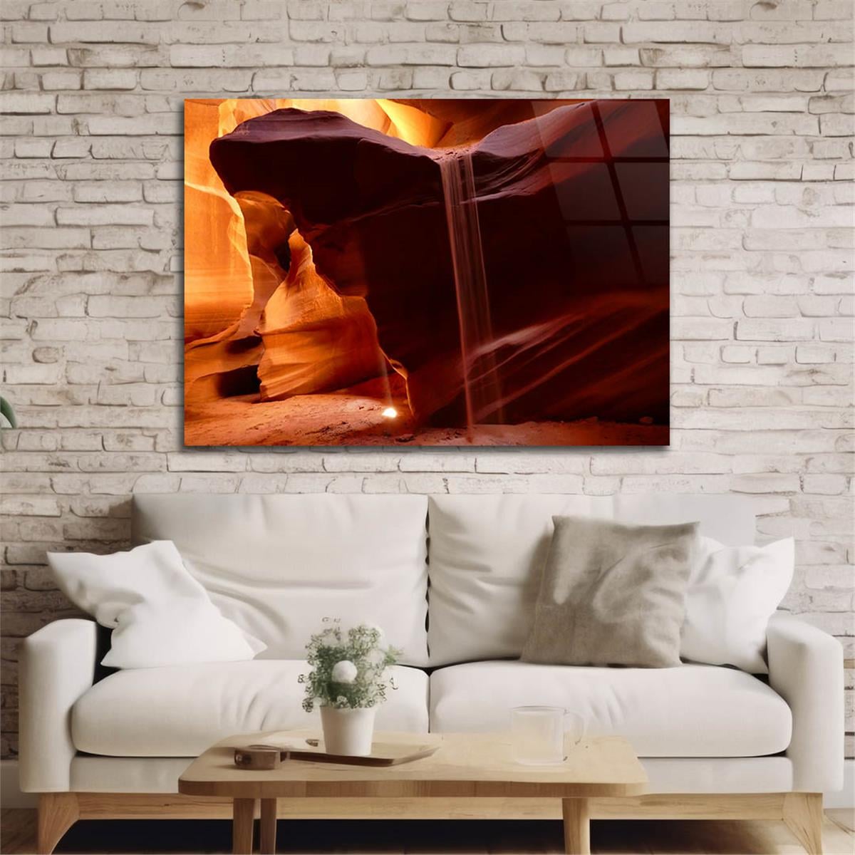 Yatay DoğaTemalı Cam Tablo 375