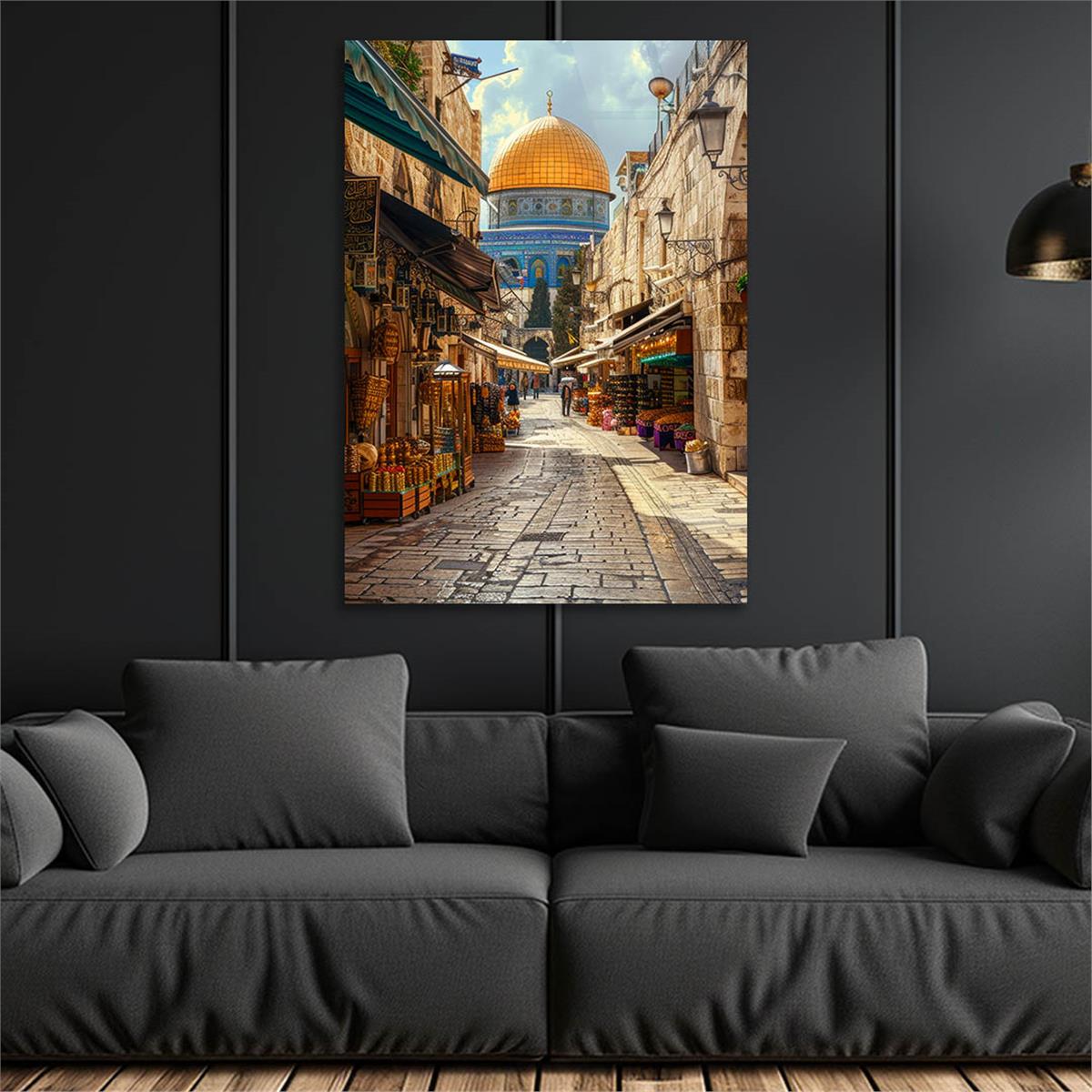 Dikey Dini Temalı Cam Tablo 253