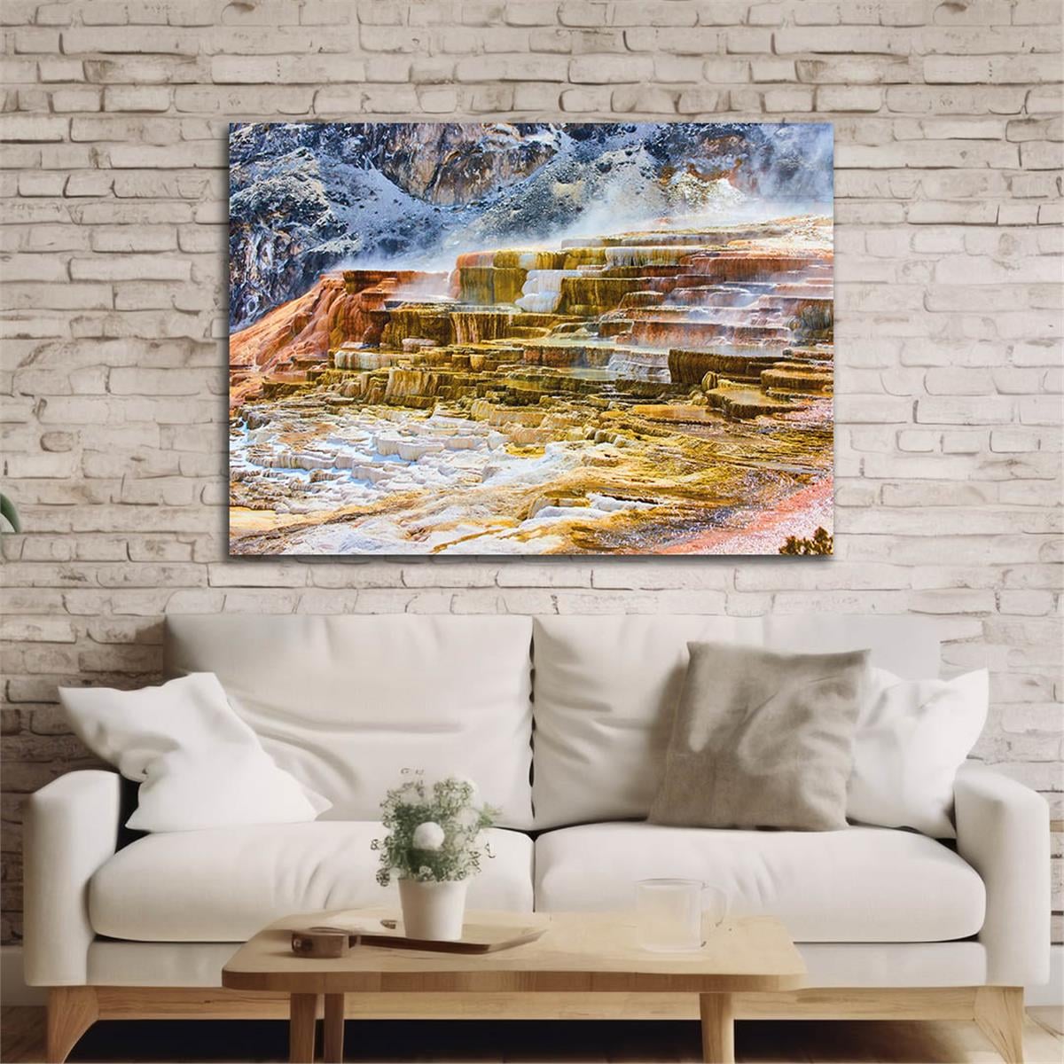 Horizontal Natured-Themed Tempered Glass Wall Art 257