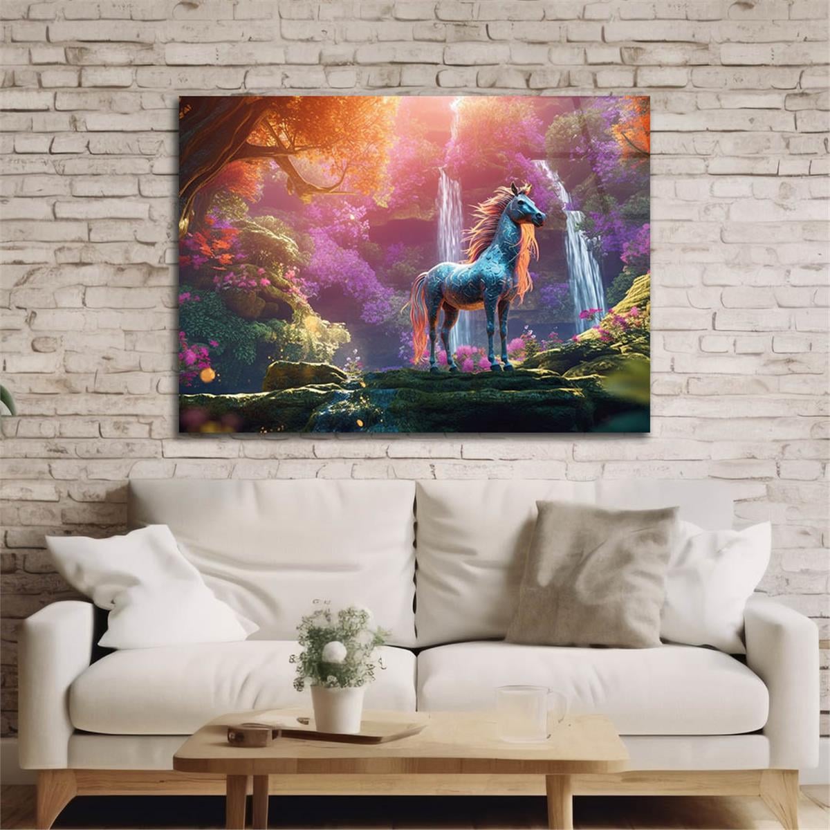 Horizontal Art-Themed Tempered Glass Wall Art 285