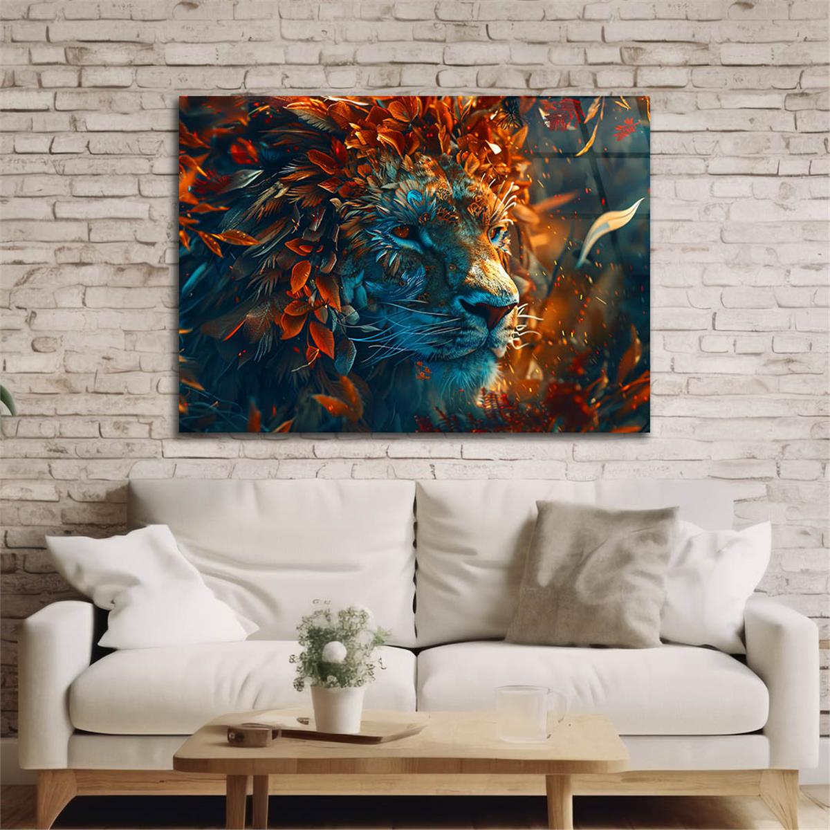 Yatay Doğa Temalı Cam Tablo 497