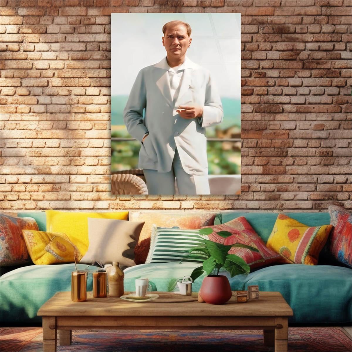 Dikey VatanTemalı Cam Tablo 237