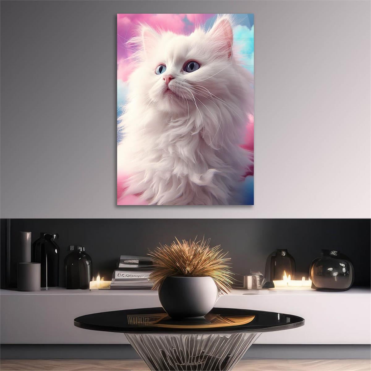 Dikey Doğa Temalı Cam Tablo 427