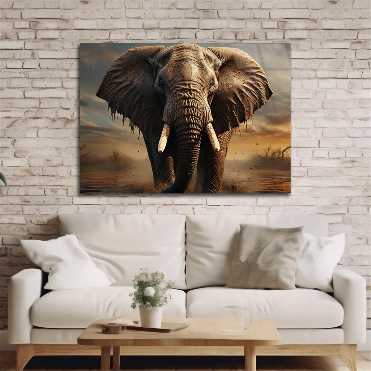 Yatay Doğa Temalı Cam Tablo 557