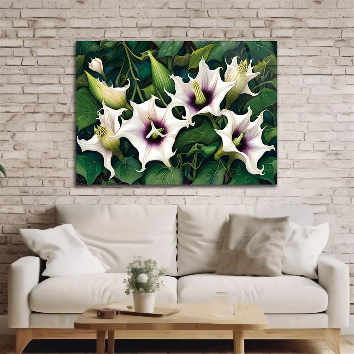 Horizontal Natured-Themed Tempered Glass Wall Art 297