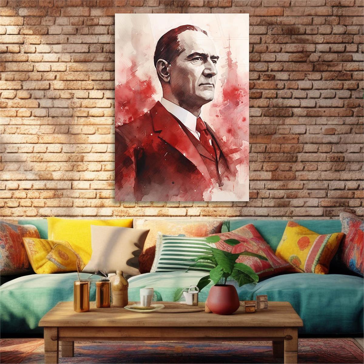 Dikey VatanTemalı Cam Tablo 165