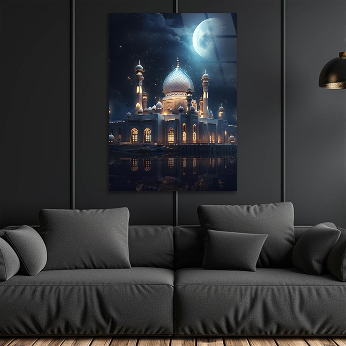 Dikey Dini Temalı Cam Tablo 252