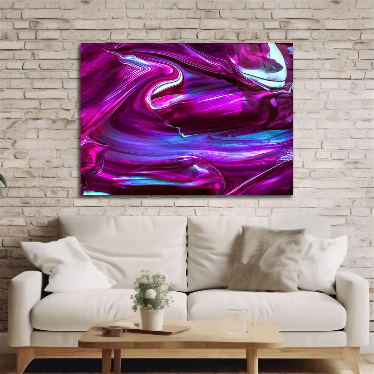 Horizontal Art-Themed Tempered Glass Wall Art 518