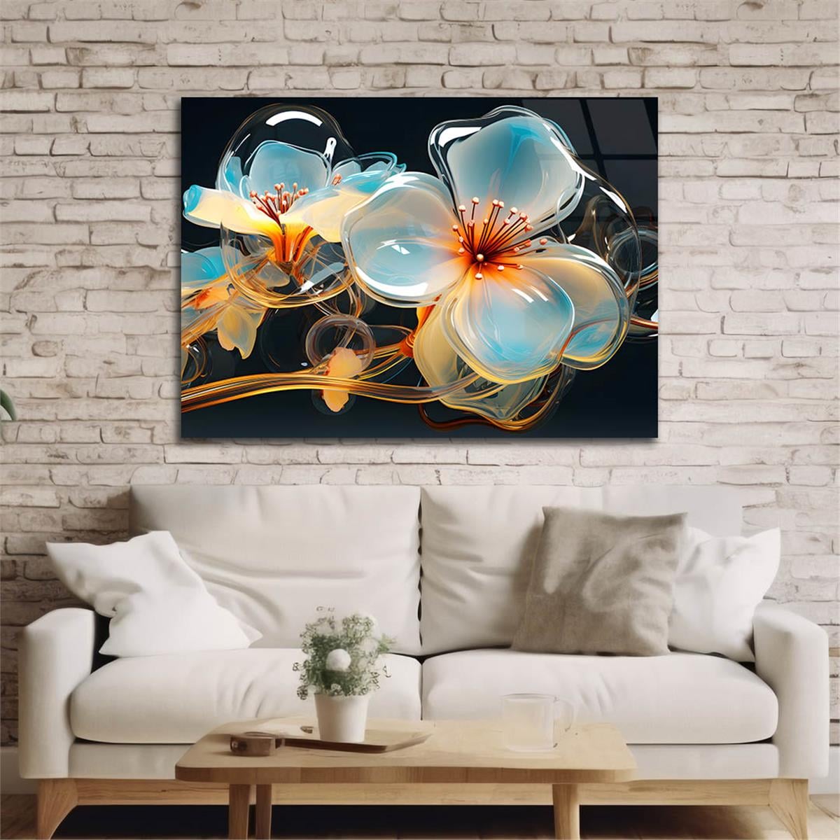 Yatay DoğaTemalı Cam Tablo 338