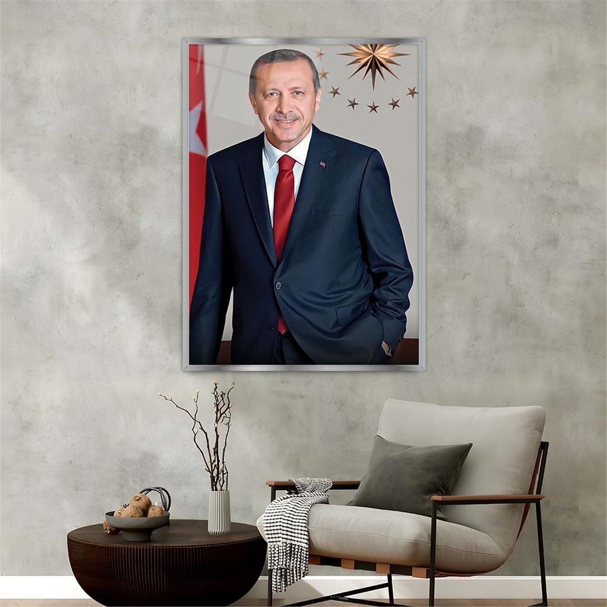 Aluminum-Framed National-Themed Tempered Glass Wall Art 014