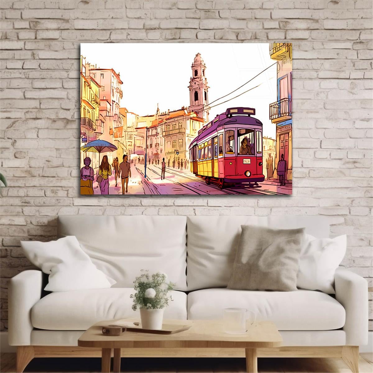 Horizontal Art-Themed Tempered Glass Wall Art 499