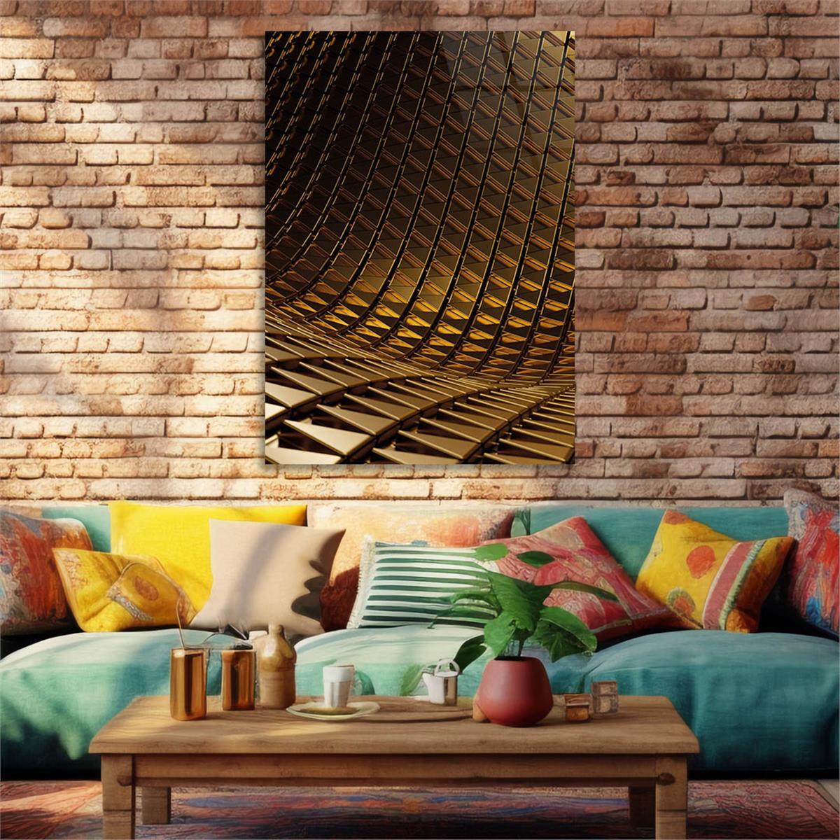 Vertical Tempered Glasss Wall Arts Art-Themed 286