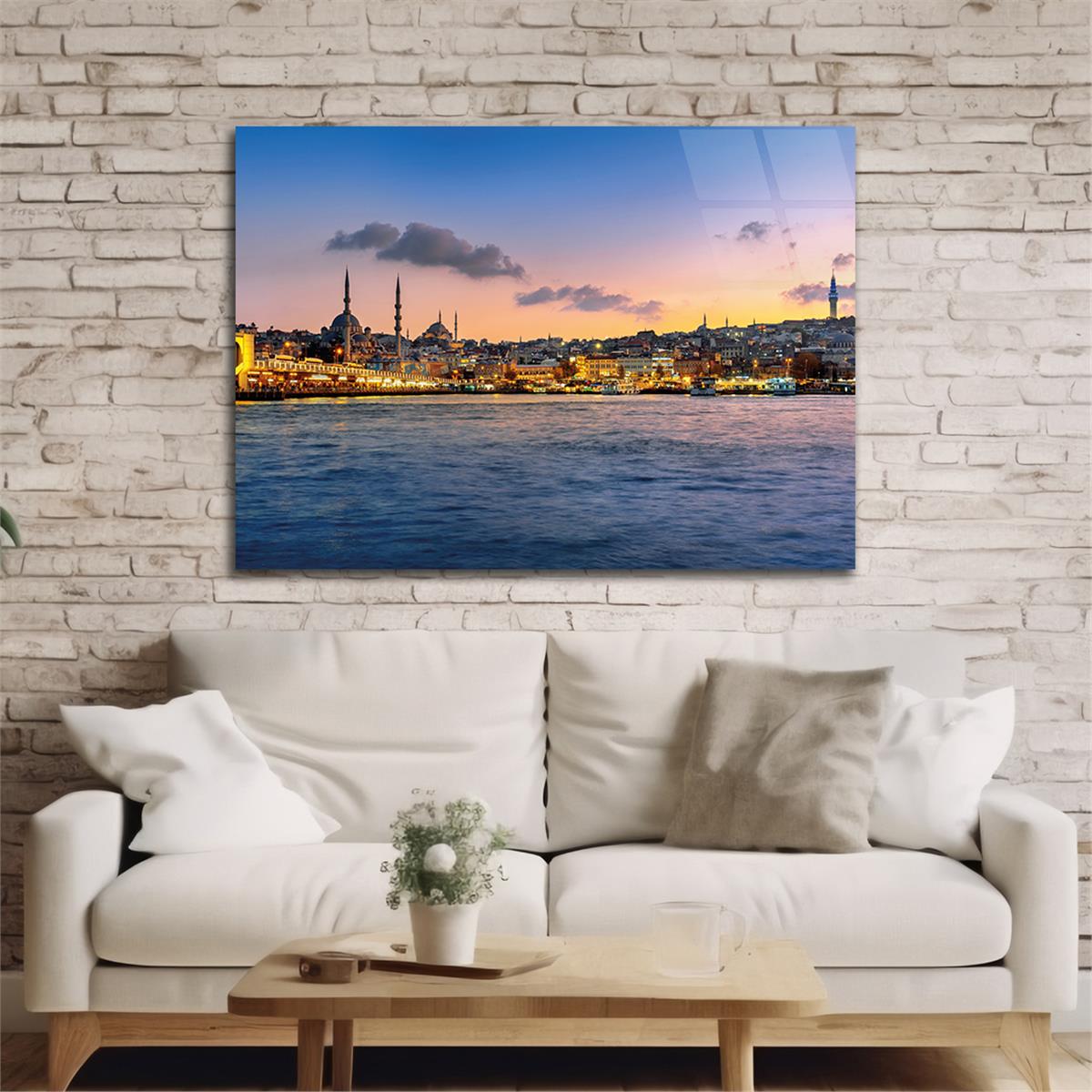 Old İSTANBUL  Tempered Glass Wall Art