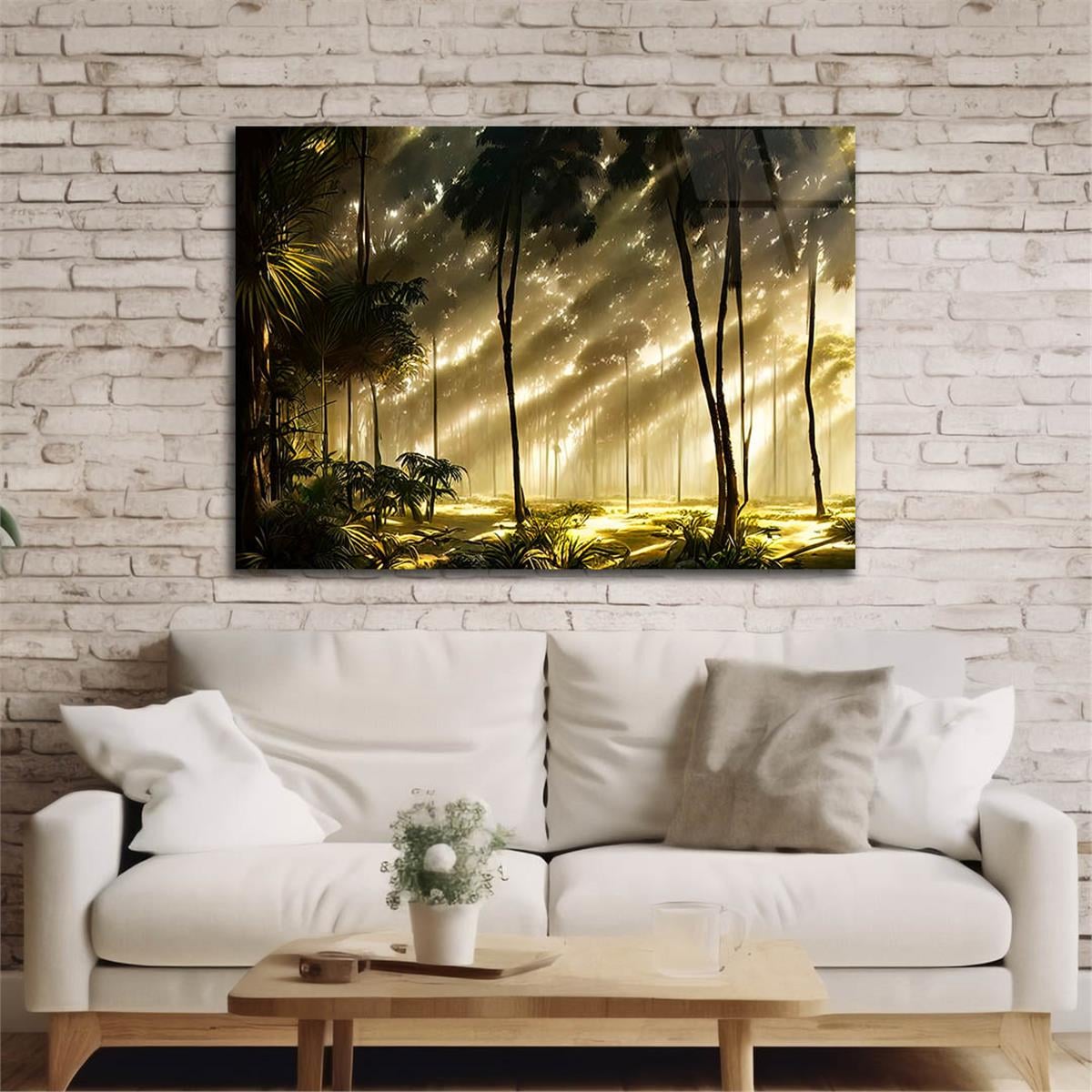 Horizontal Art-Themed Tempered Glass Wall Art 539