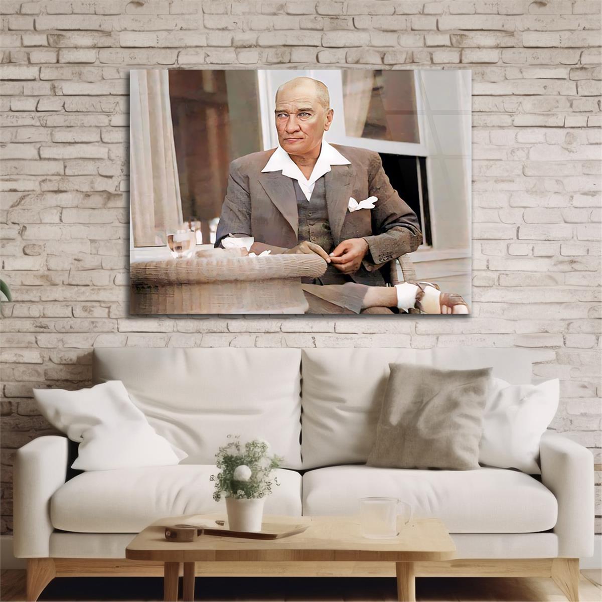 Yatay VatanTemalı Cam Tablo 104