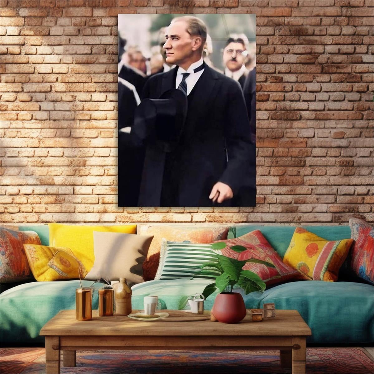 Dikey VatanTemalı Cam Tablo 192