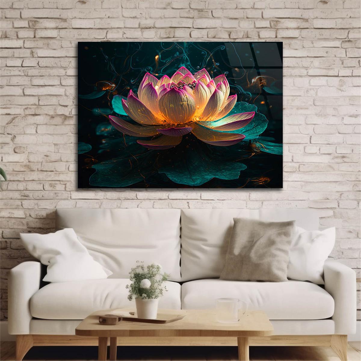 Horizontal Art-Themed Tempered Glass Wall Art 511