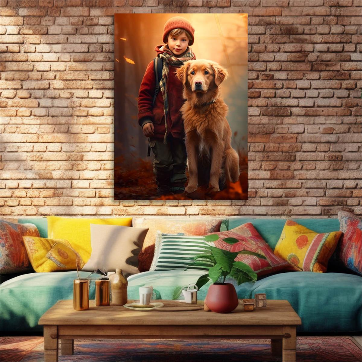Dikey Sanat Temalı Cam Tablo 479