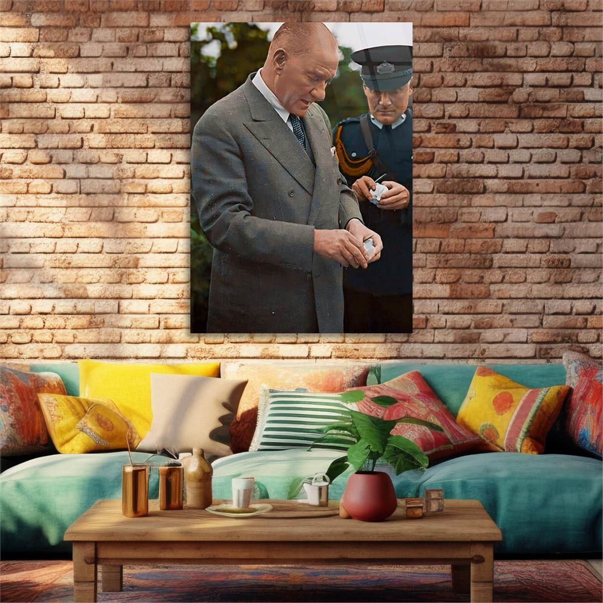 Dikey VatanTemalı Cam Tablo 141