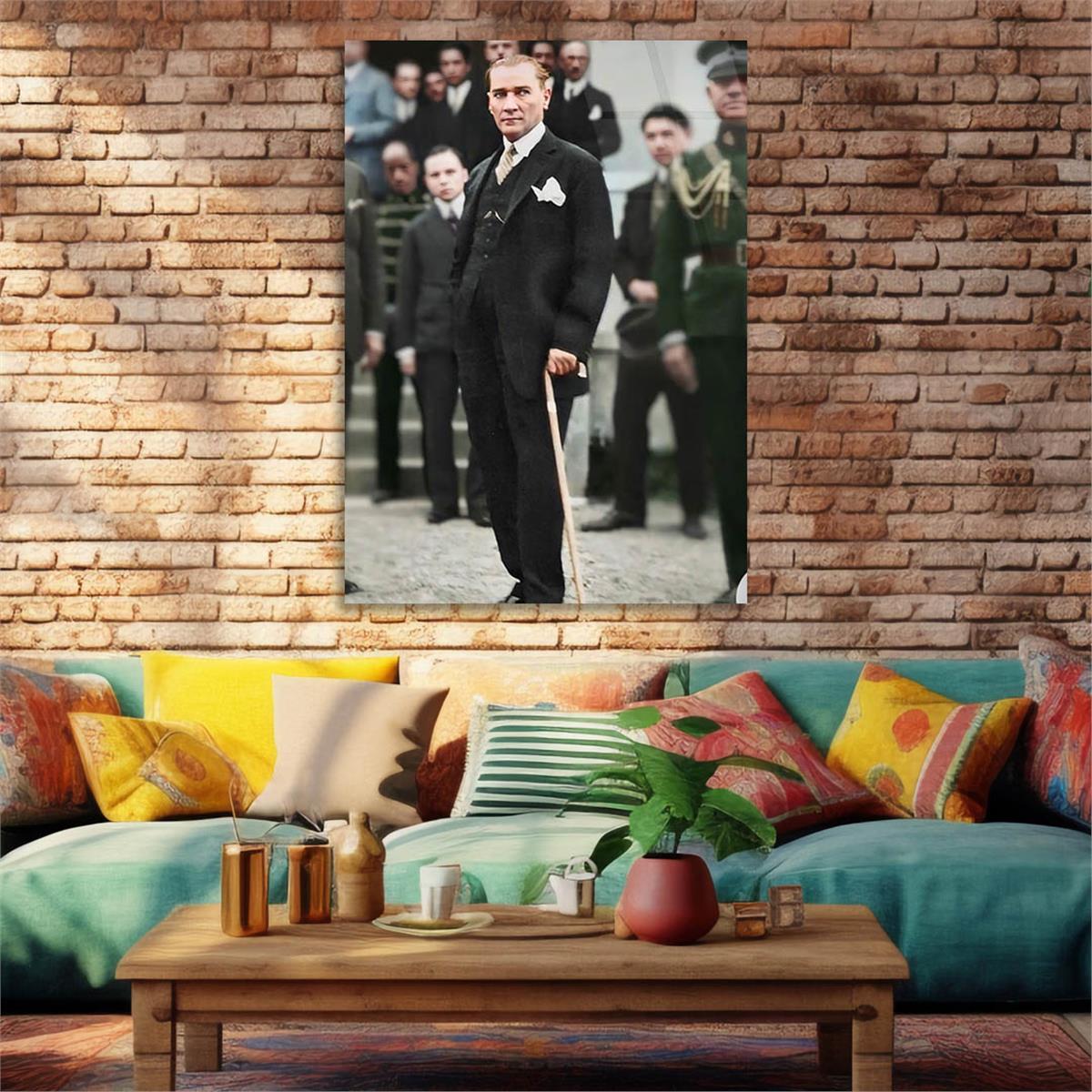 Dikey VatanTemalı Cam Tablo 218