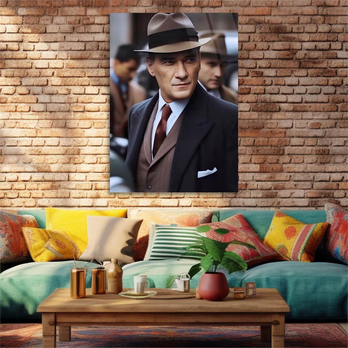 Dikey VatanTemalı Cam Tablo 216