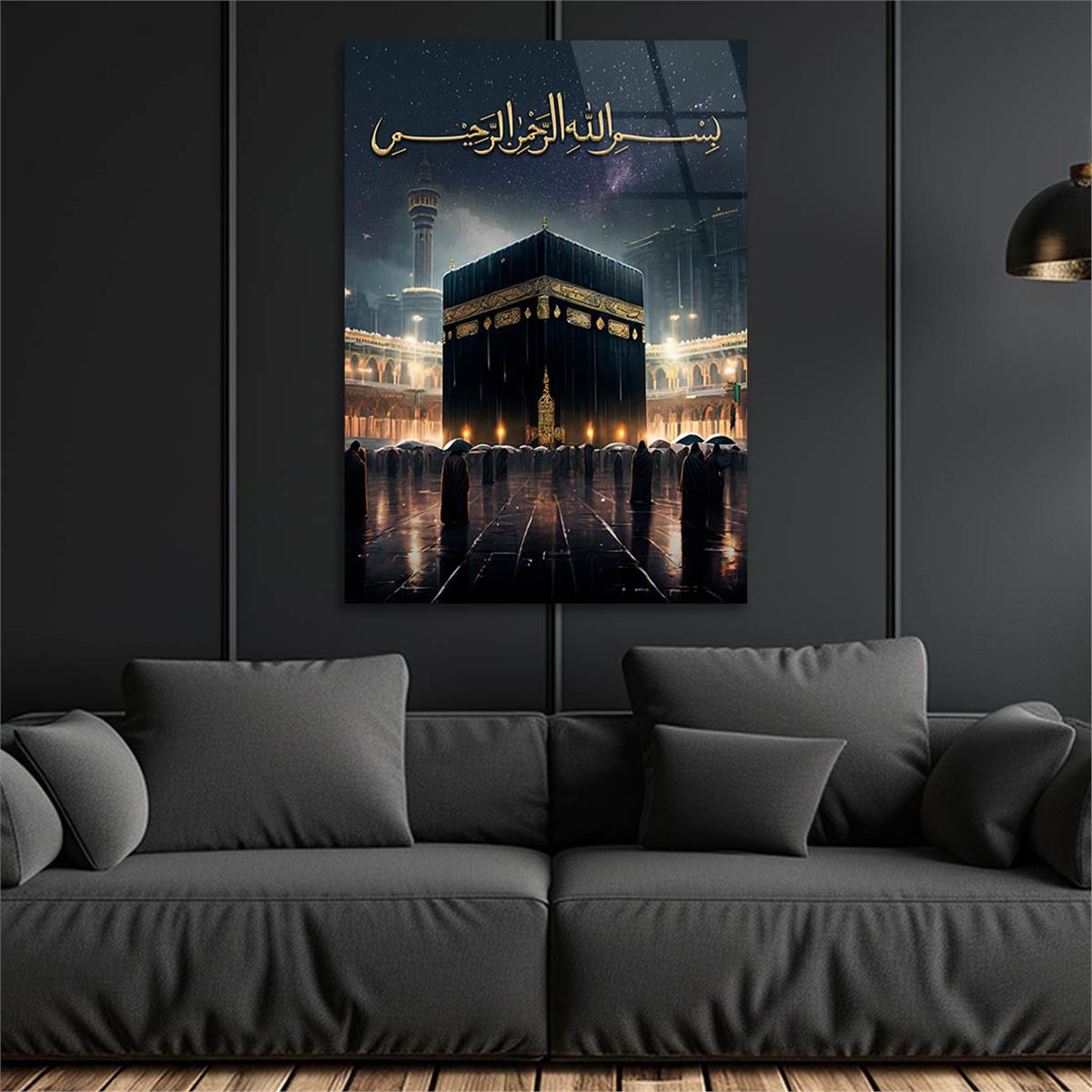 Dikey Dini Temalı Cam Tablo 257