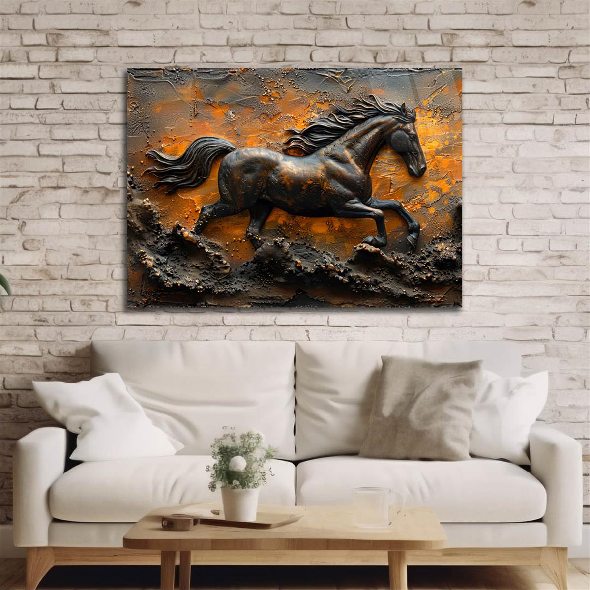 Yatay Doğa Temalı Cam Tablo 538