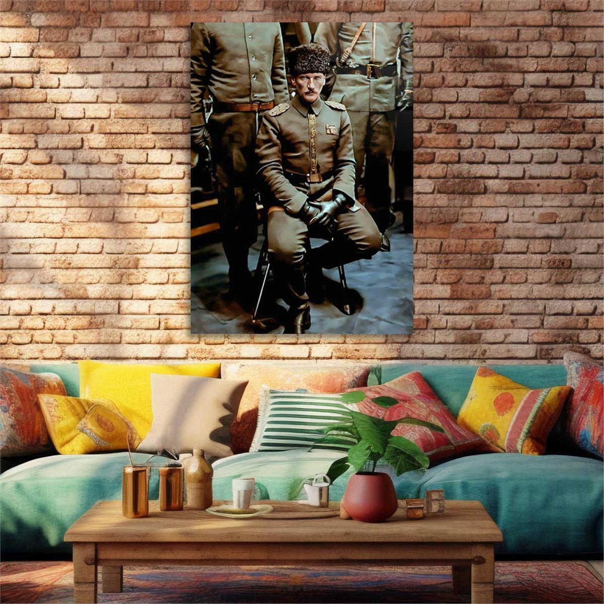 Dikey VatanTemalı Cam Tablo 284