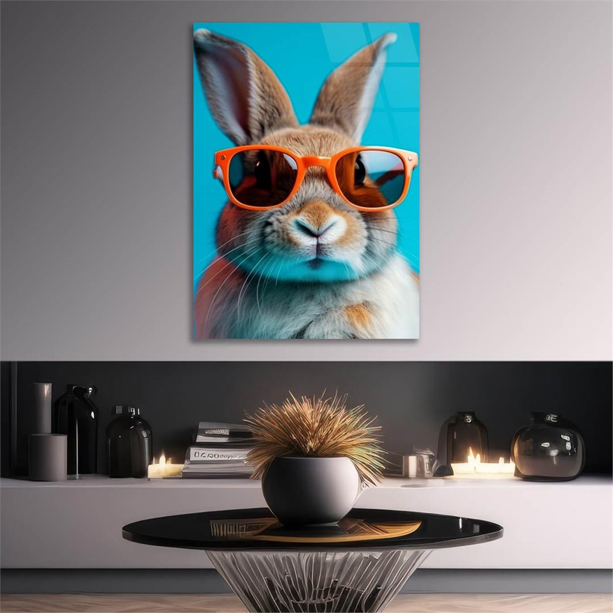 Dikey Doğa Temalı Cam Tablo 275