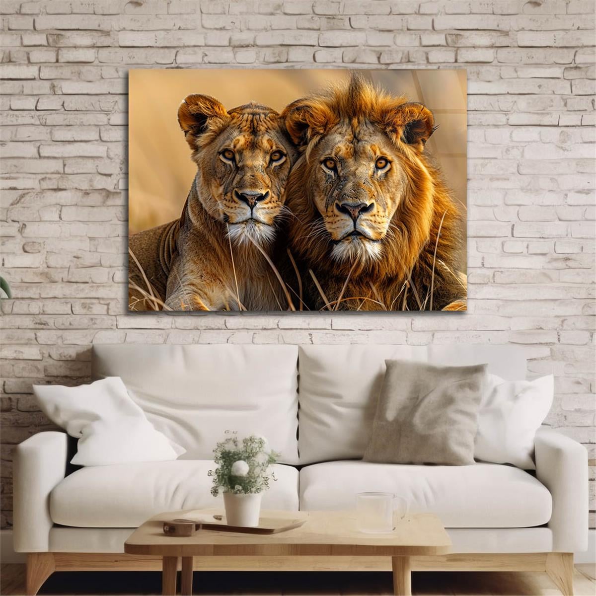 Yatay Doğa Temalı Cam Tablo 474