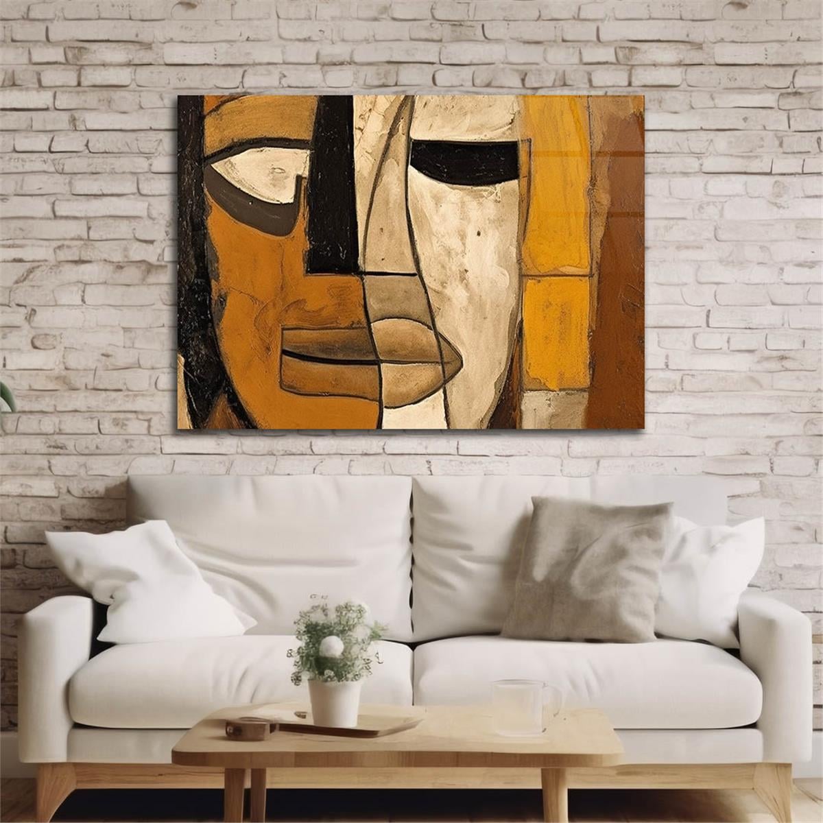 Yatay Sanat Temalı Cam Tablo 255