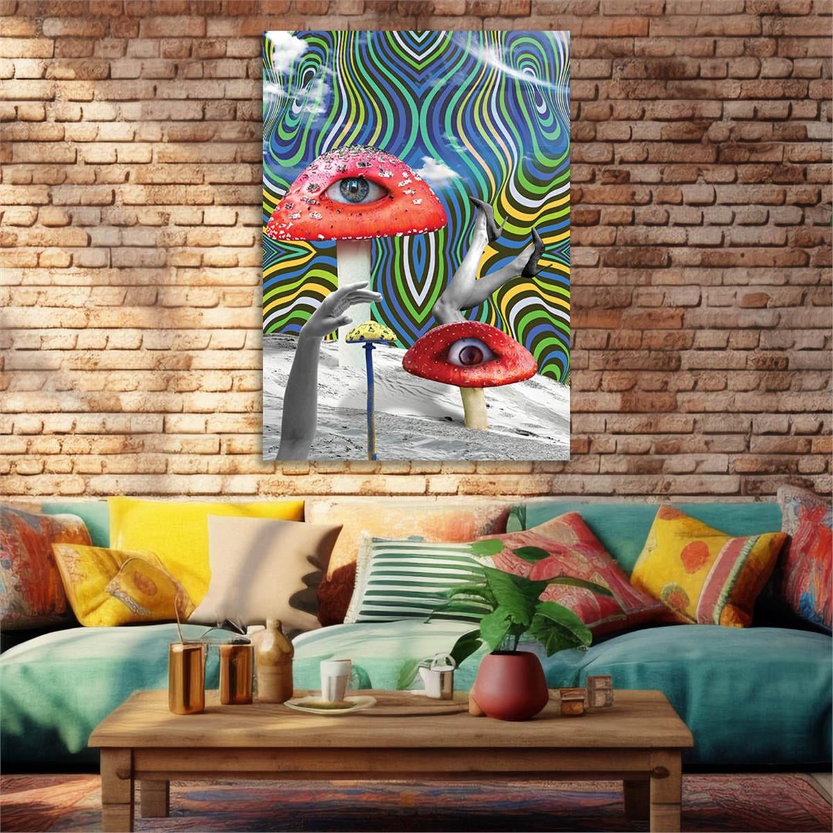 Vertical Tempered Glasss Wall Arts Art-Themed 330