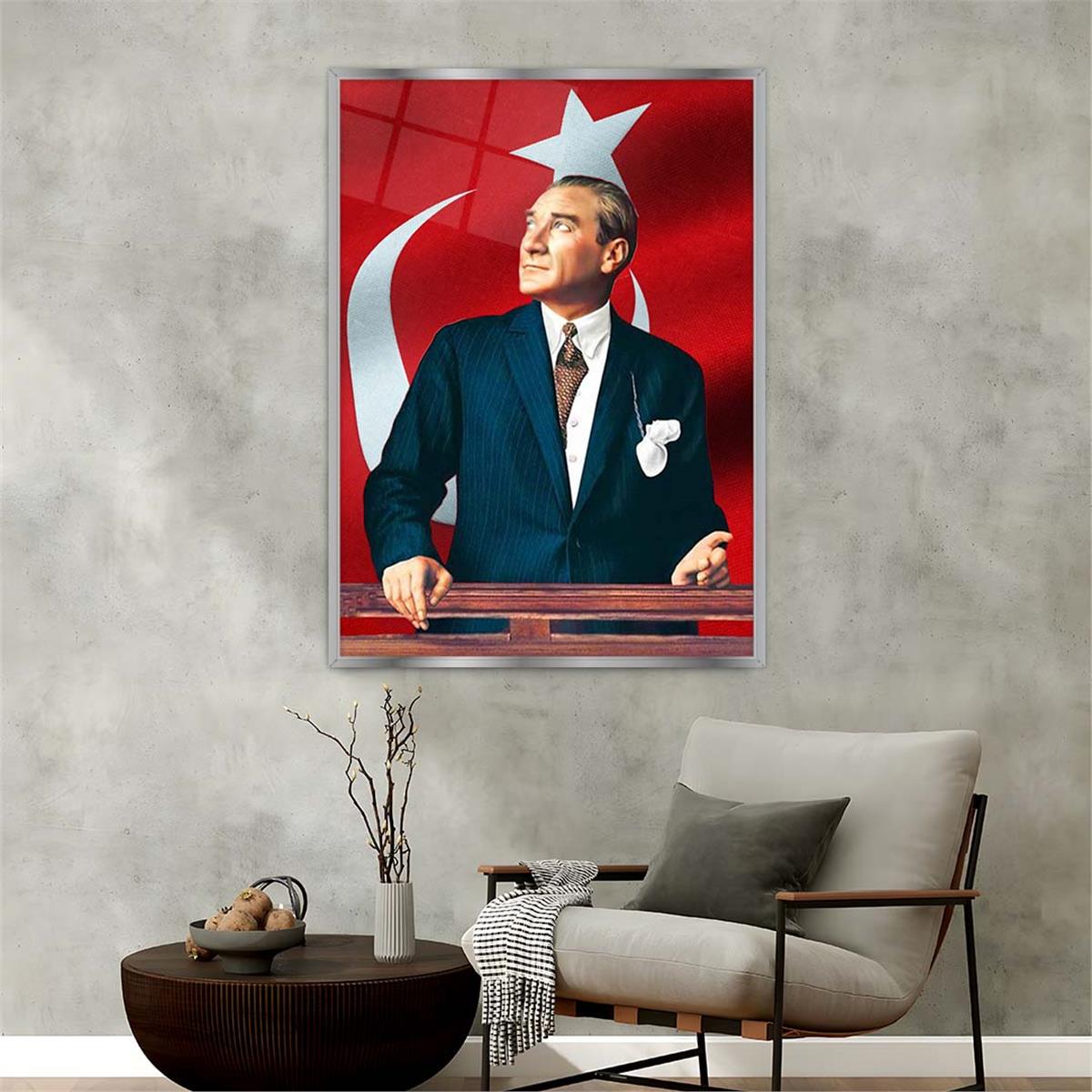 bedrucktes Glas mit Aluminiumrahmen und Nation Themen 