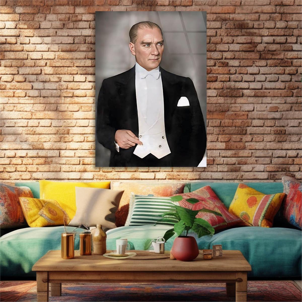 Dikey VatanTemalı Cam Tablo 219