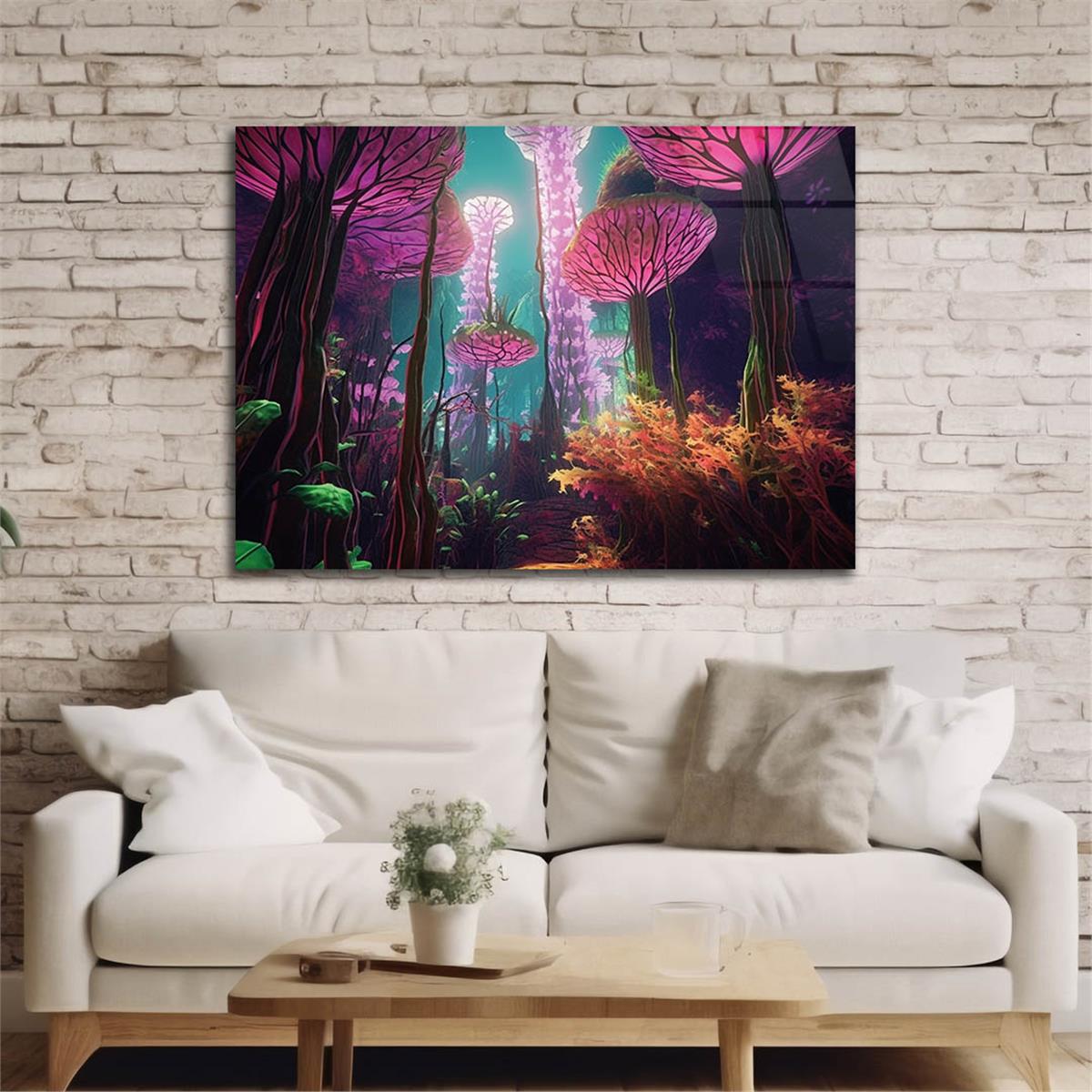 Horizontal Art-Themed Tempered Glass Wall Art 287