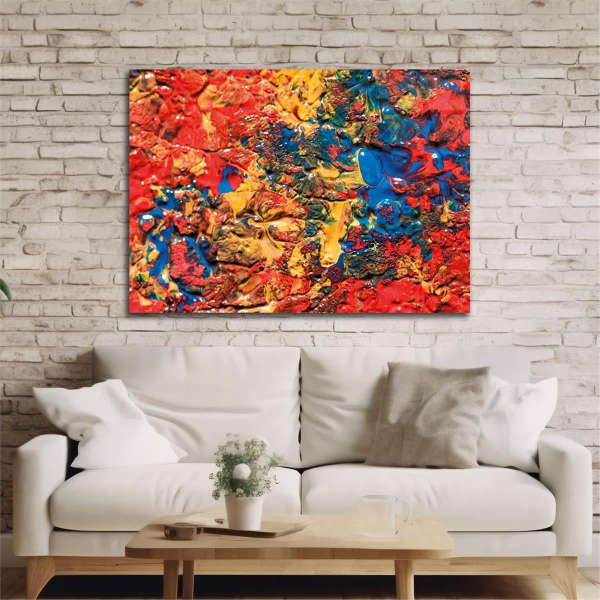 Horizontal Art-Themed Tempered Glass Wall Art 355