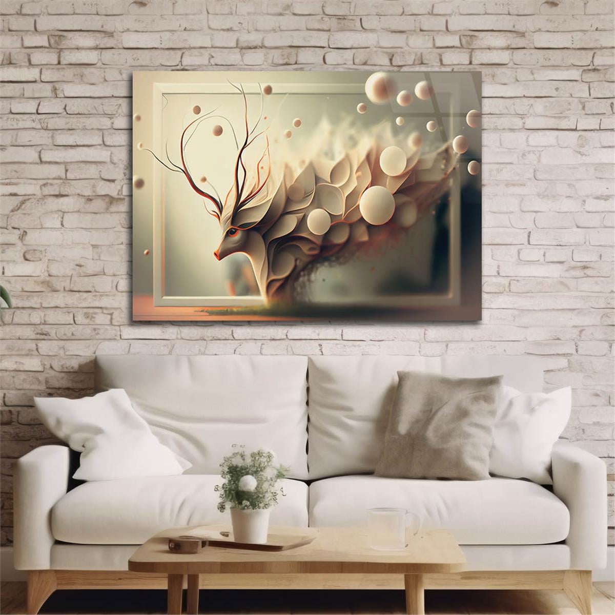 Horizontal Art-Themed Tempered Glass Wall Art 340