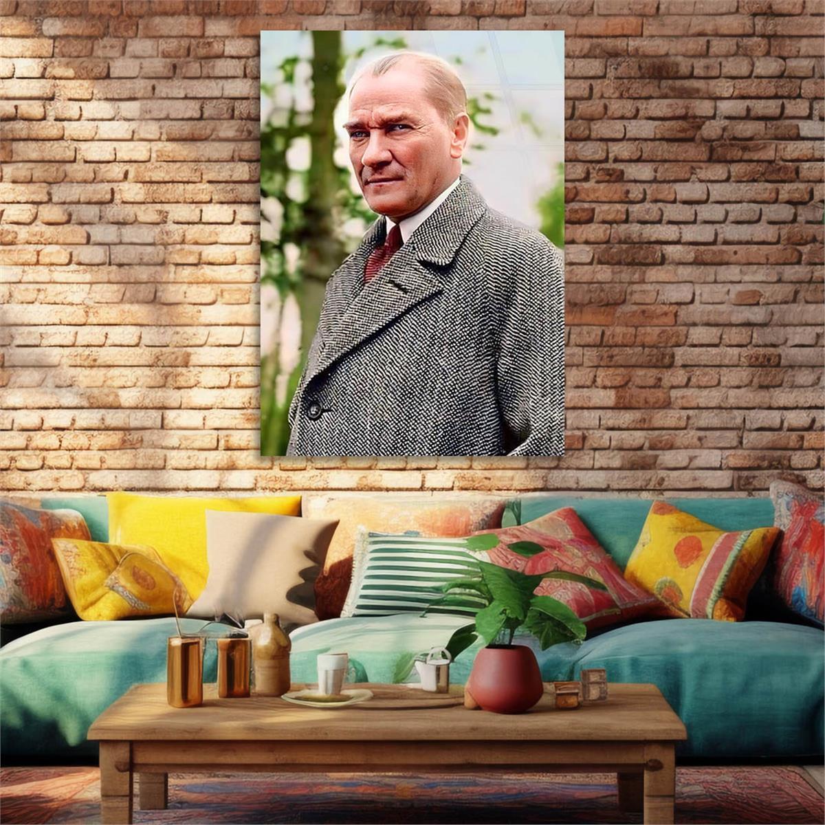 Dikey VatanTemalı Cam Tablo 140