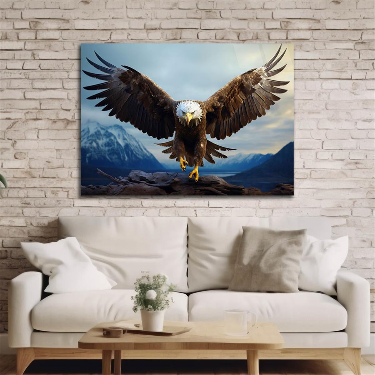 Yatay DoğaTemalı Cam Tablo 345