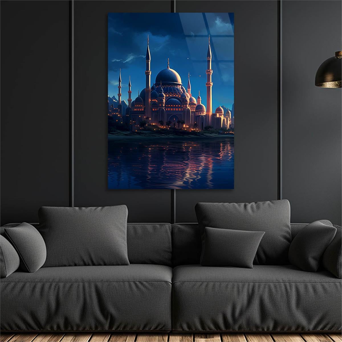 Dikey Dini Temalı Cam Tablo 281