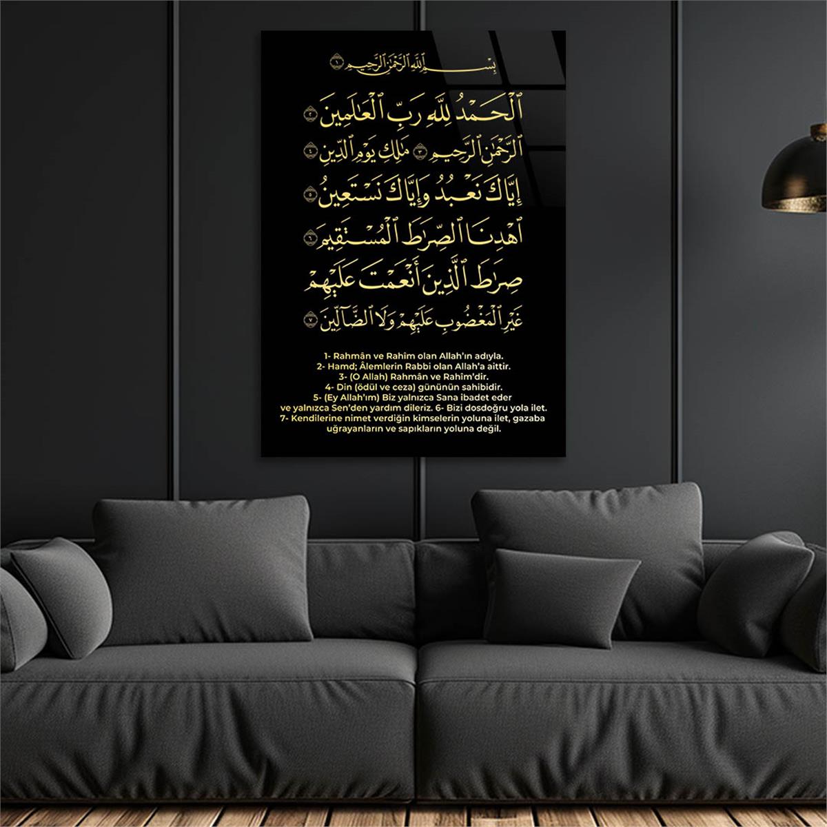 DİN TEMALI CAM TABLO