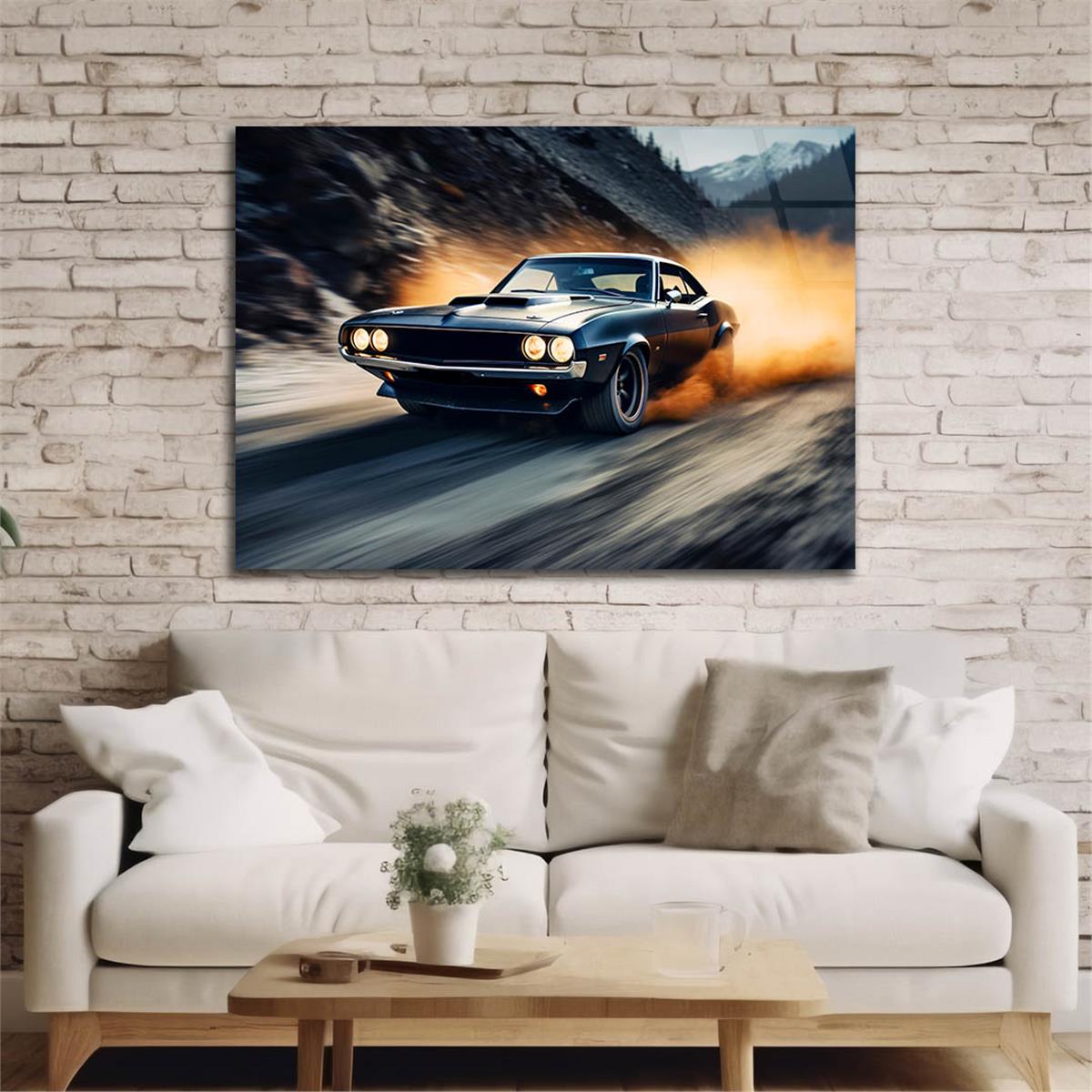 Yatay DoğaTemalı Cam Tablo 419