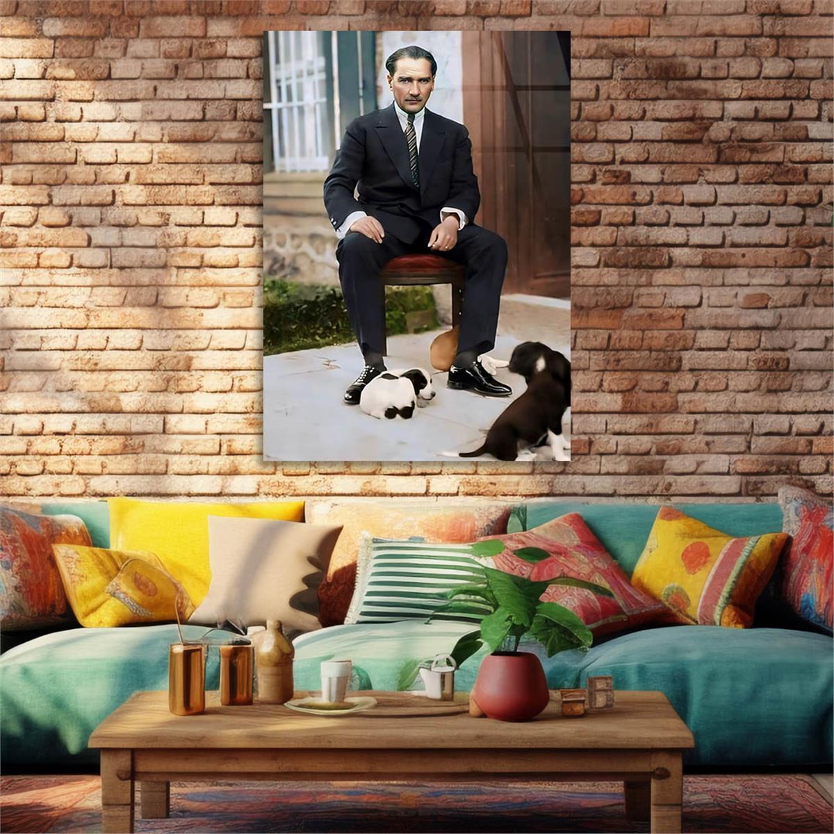 Dikey VatanTemalı Cam Tablo 135