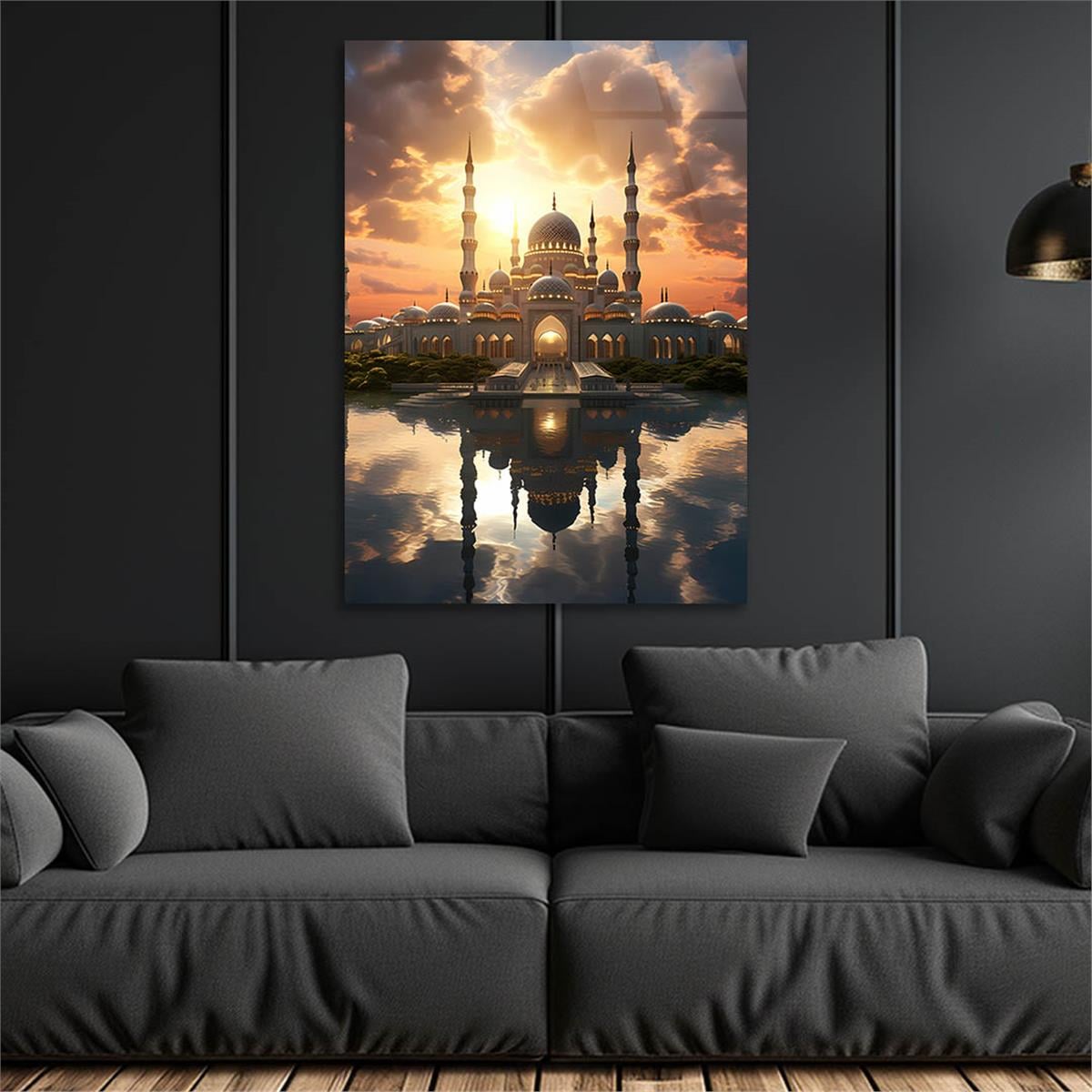 Dikey Dini Temalı Cam Tablo 278