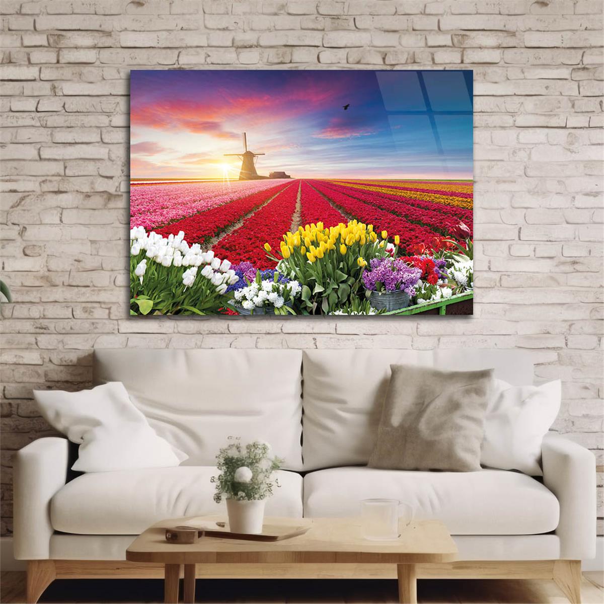 Tempered Glasss Wall Arts Natured-Themed