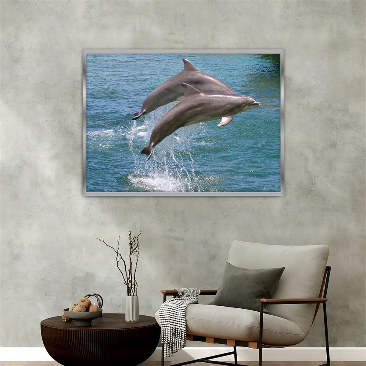 bedrucktes Glas mit Aluminiumrahmen und Natur Themen 