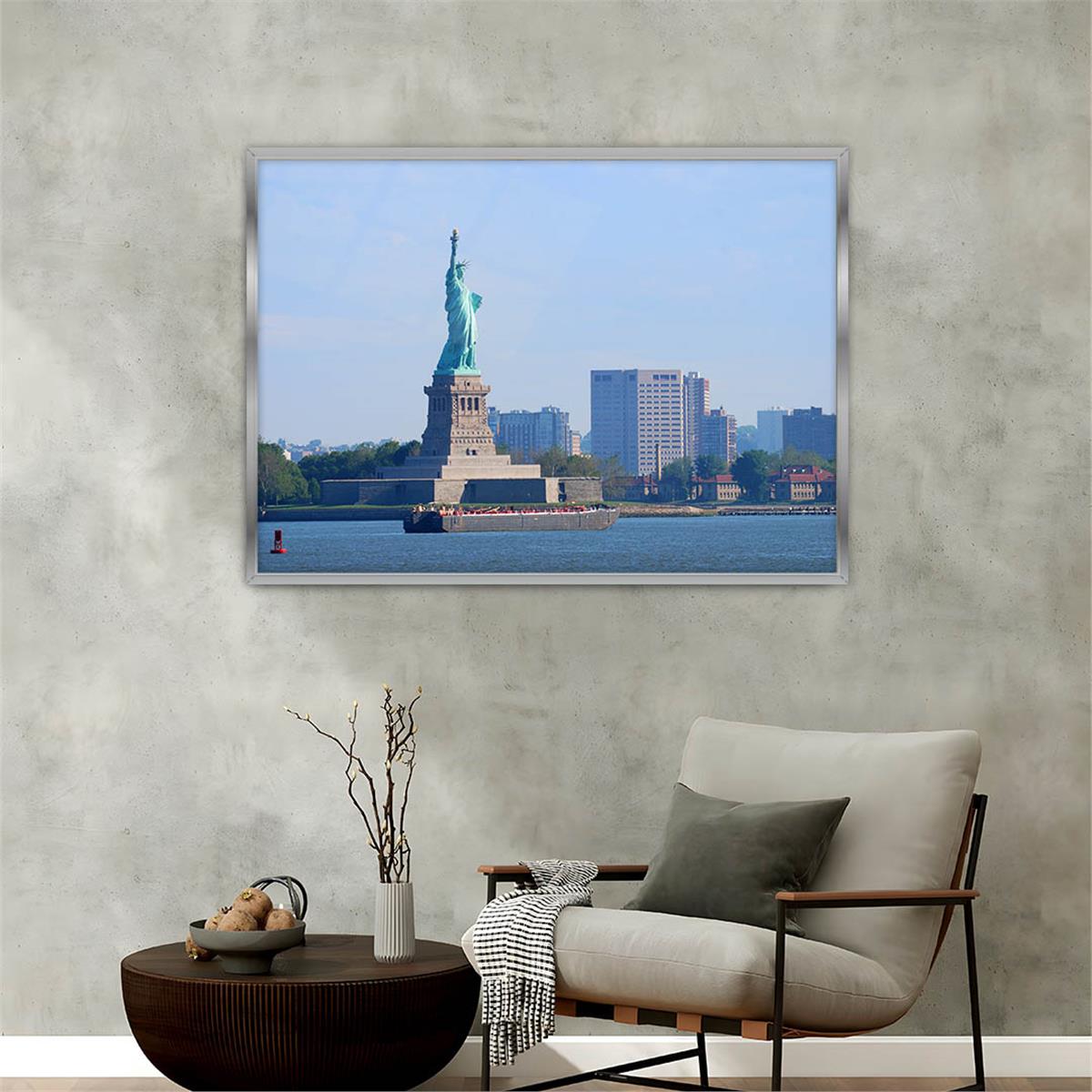 Aluminum-Framed Natured-Themed Tempered Glass Wall Art 011